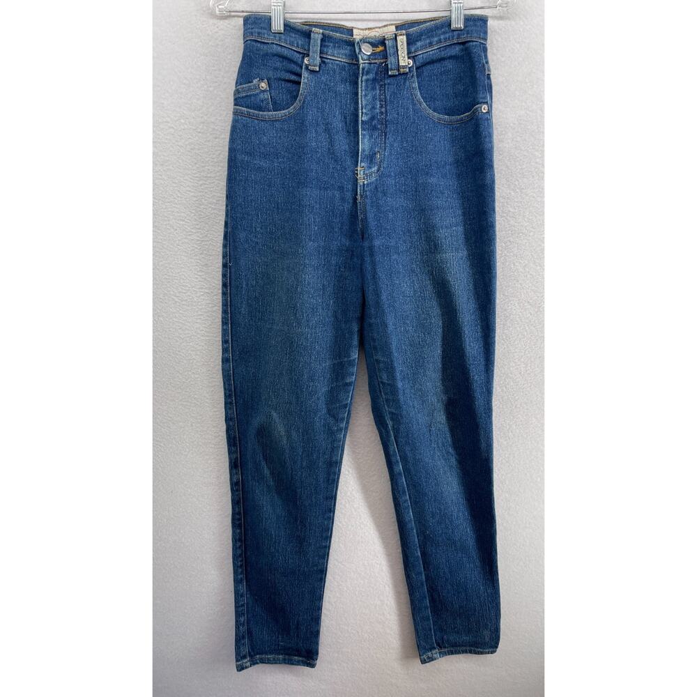 SASSON Jeans Womens 6 90s High Waist Tapered Stretch Denim Cotton Blue VTG